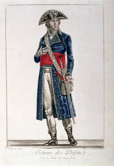 Costume of a Prefect During the Period of the Consulate of the First Republic by Chataignier